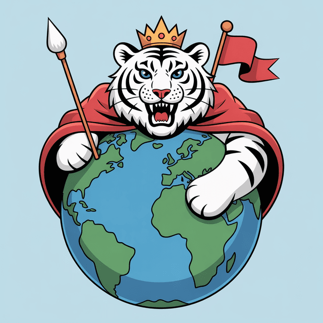 Tiger Emperor Mascot